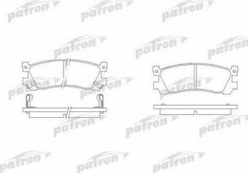 Patron PBP903 - Гальмівні колодки, дискові гальма autocars.com.ua