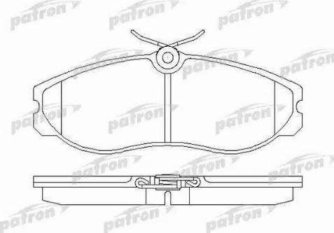 Patron PBP909 - Тормозные колодки, дисковые, комплект avtokuzovplus.com.ua