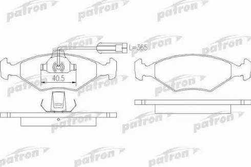 Patron PBP912 - Гальмівні колодки, дискові гальма autocars.com.ua