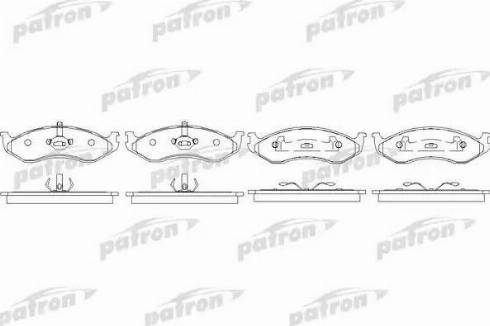 Patron PBP929 - Гальмівні колодки, дискові гальма autocars.com.ua