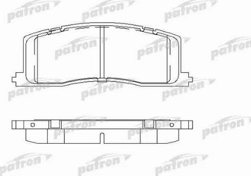 Patron PBP931 - Тормозные колодки, дисковые, комплект avtokuzovplus.com.ua