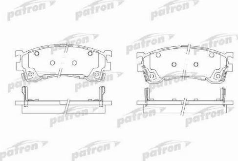 Patron PBP950 - Гальмівні колодки, дискові гальма autocars.com.ua