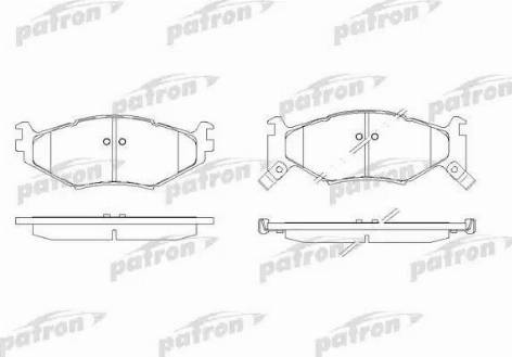 Patron PBP977 - Гальмівні колодки, дискові гальма autocars.com.ua