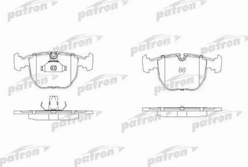 Patron PBP997 - Тормозные колодки, дисковые, комплект avtokuzovplus.com.ua