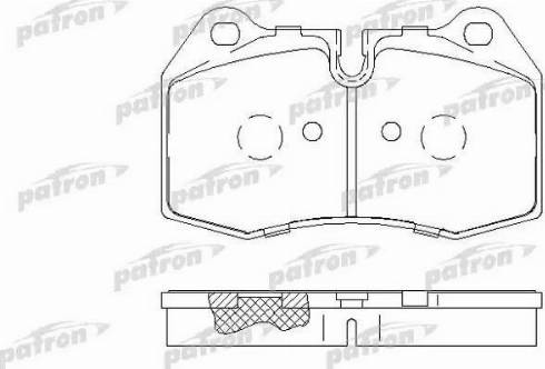 Patron PBP998 - Гальмівні колодки, дискові гальма autocars.com.ua