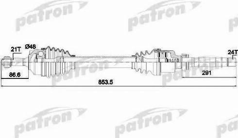 Patron PDS0130 - Приводной вал autodnr.net