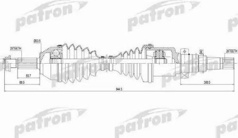 Patron PDS0179 - Приводной вал autodnr.net