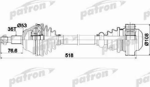 Patron PDS0189 - Приводной вал autodnr.net