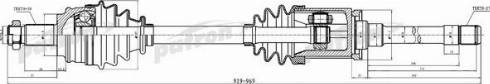 Patron PDS0380 - Приводной вал avtokuzovplus.com.ua
