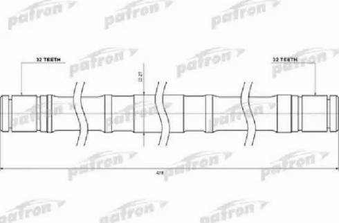 Patron PDS0449 - Приводний вал autocars.com.ua