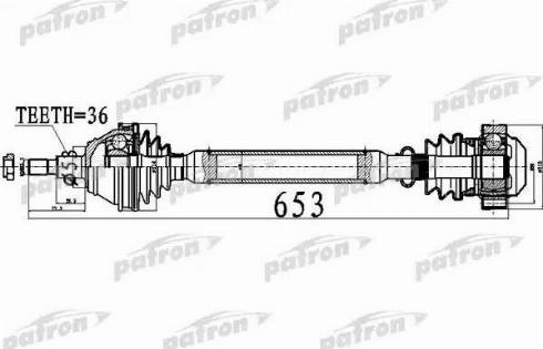 Patron PDS0477 - Приводной вал autodnr.net