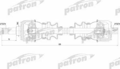 Patron PDS1092 - Приводний вал autocars.com.ua