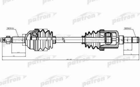 Patron PDS1970 - Приводний вал autocars.com.ua