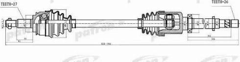 Patron PDS4994 - Приводной вал avtokuzovplus.com.ua