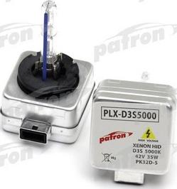 Patron PLX-D3S5000 - Лампа накаливания, фара дальнего света autodnr.net