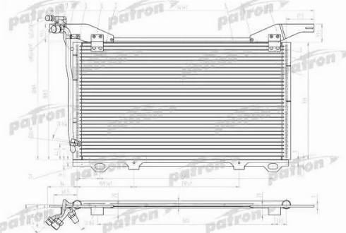 Patron PRS1098 - Конденсатор, кондиціонер autocars.com.ua