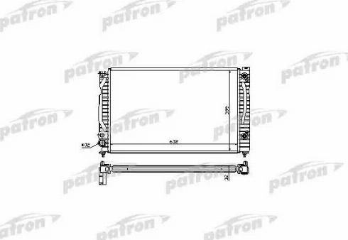 Patron PRS3018 - Радиатор, охлаждение двигателя avtokuzovplus.com.ua