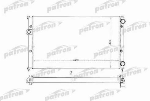 Patron PRS3369 - Радіатор, охолодження двигуна autocars.com.ua