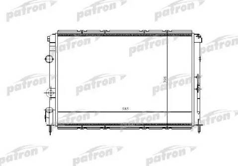 Patron PRS3515 - Радиатор, охлаждение двигателя avtokuzovplus.com.ua