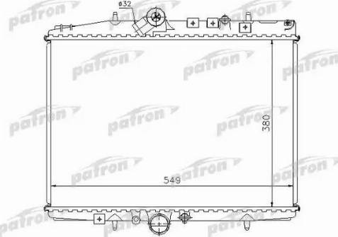 Patron PRS3579 - Радиатор, охлаждение двигателя avtokuzovplus.com.ua