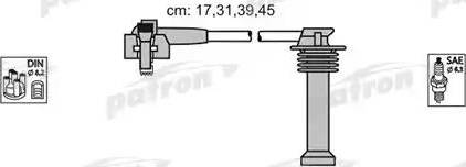 Patron PSCI1004 - Комплект проводов зажигания avtokuzovplus.com.ua