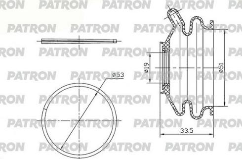 Patron PSE6410 - Ремонтний комплект, що несуть / напрямні шарніри autocars.com.ua