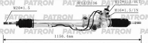 Patron PSG3187 - Рулевой механизм, рейка avtokuzovplus.com.ua