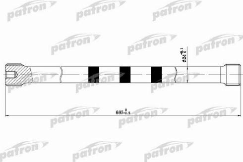 Patron PTB1007 - Шпилька, торсіон autocars.com.ua