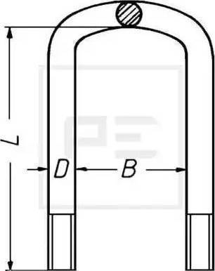 PE Automotive 035.199-00A - Стремянка рессоры avtokuzovplus.com.ua