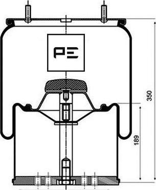 PE Automotive 084.059-72A - Кожух пневматичної ресори autocars.com.ua