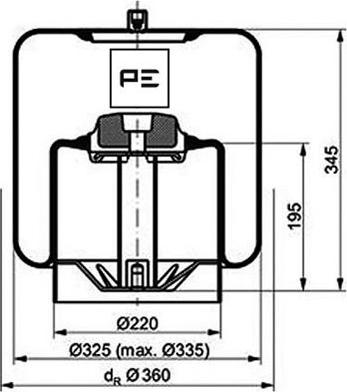 PE Automotive 084.115-72A - Кожух пневматической рессоры autodnr.net