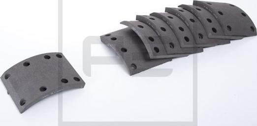 PE Automotive 08617000A - Гальмівні колодки, барабанне гальмо autocars.com.ua