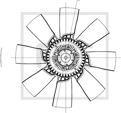PE Automotive 120.551-00A - Крильчатка вентилятора, охолодження двигуна autocars.com.ua