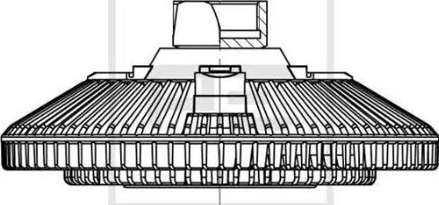 PE Automotive 250.156-00A - Зчеплення, вентилятор радіатора autocars.com.ua