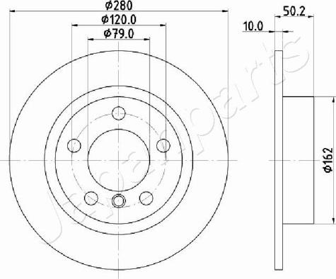 Pemebla JAPDP-0134 - Гальмівний диск autocars.com.ua
