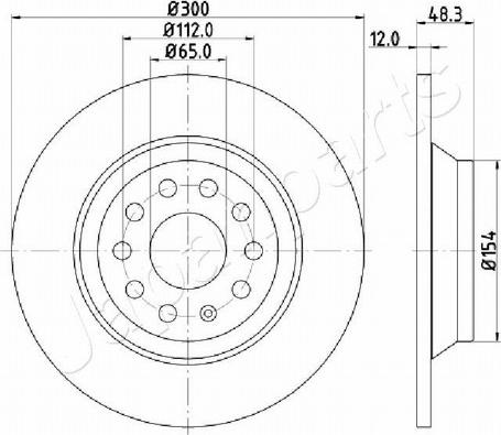 Pemebla JAPDP-0920 - Гальмівний диск autocars.com.ua