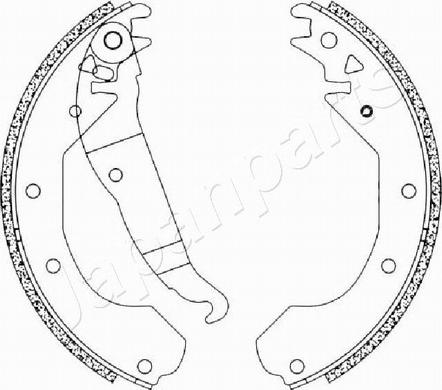Pemebla JAPGF-0404AF - Комплект гальм, барабанний механізм autocars.com.ua