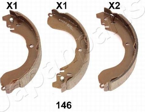 Pemebla JAPGF-146AF - Комплект гальм, барабанний механізм autocars.com.ua