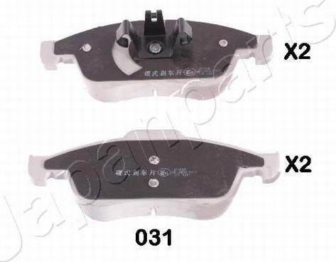 Pemebla JAPPA-031AF - Гальмівні колодки, дискові гальма autocars.com.ua