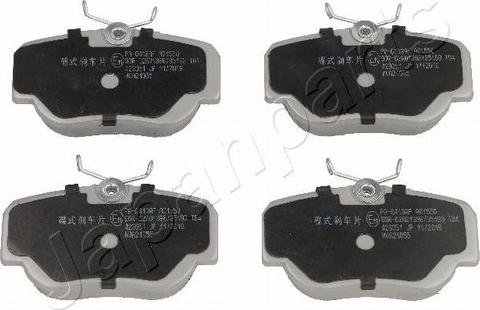 Pemebla JAPPA-0413AF - Гальмівні колодки, дискові гальма autocars.com.ua