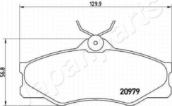 Pemebla JAPPA-0945AF - Гальмівні колодки, дискові гальма autocars.com.ua