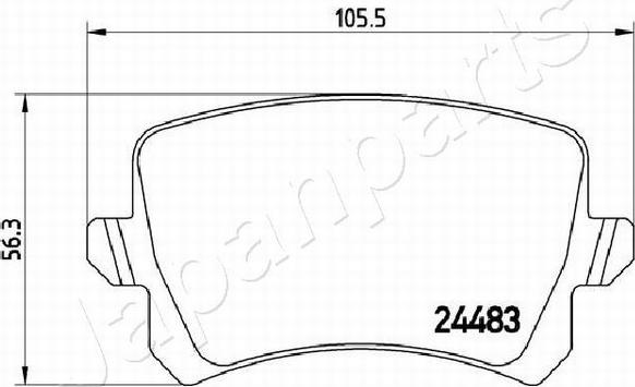 Pemebla JAPPP-0904AF - Гальмівні колодки, дискові гальма autocars.com.ua