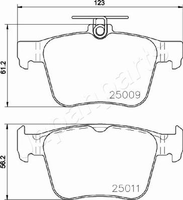 Pemebla JAPPP-0906AF - Гальмівні колодки, дискові гальма autocars.com.ua