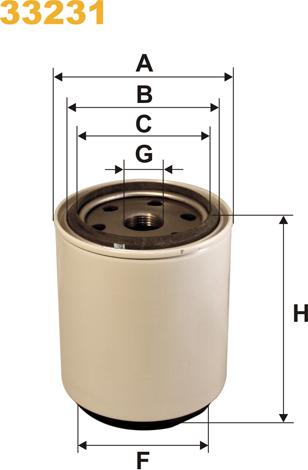 Pemebla WIX33231 - Паливний фільтр autocars.com.ua
