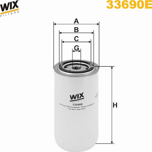 Pemebla WIX33690E - Паливний фільтр autocars.com.ua