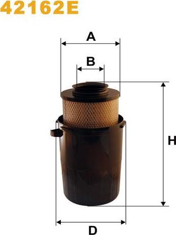 Pemebla WIX42162E - Повітряний фільтр autocars.com.ua