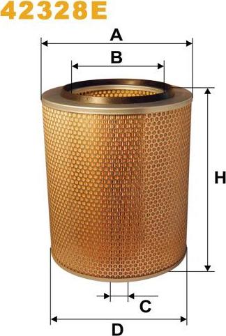 Pemebla WIX42328E - Повітряний фільтр autocars.com.ua