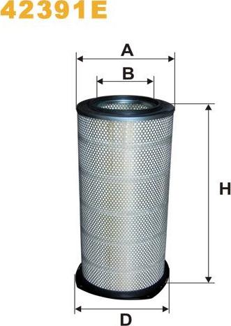 Pemebla WIX42391E - Повітряний фільтр autocars.com.ua