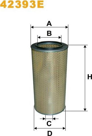 Pemebla WIX42393E - Повітряний фільтр autocars.com.ua