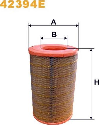 Pemebla WIX42394E - Повітряний фільтр autocars.com.ua